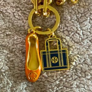 Tory Burch 30” charm necklace w/2 charms